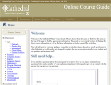 Tablet Screenshot of cathedralcourseguide.com
